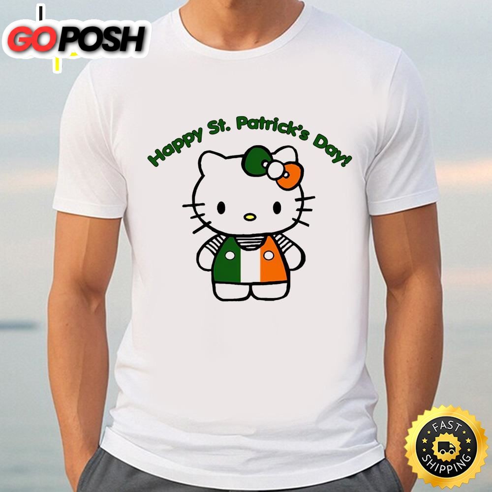 Cute Hello Kitty Happy St Patricks Day T-Shirts