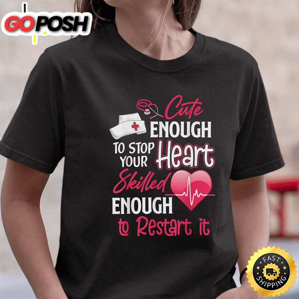 Cute Valentine Day Cna Crna Lpn Lvn Lad Cpn Nurses Nursing T-Shirt