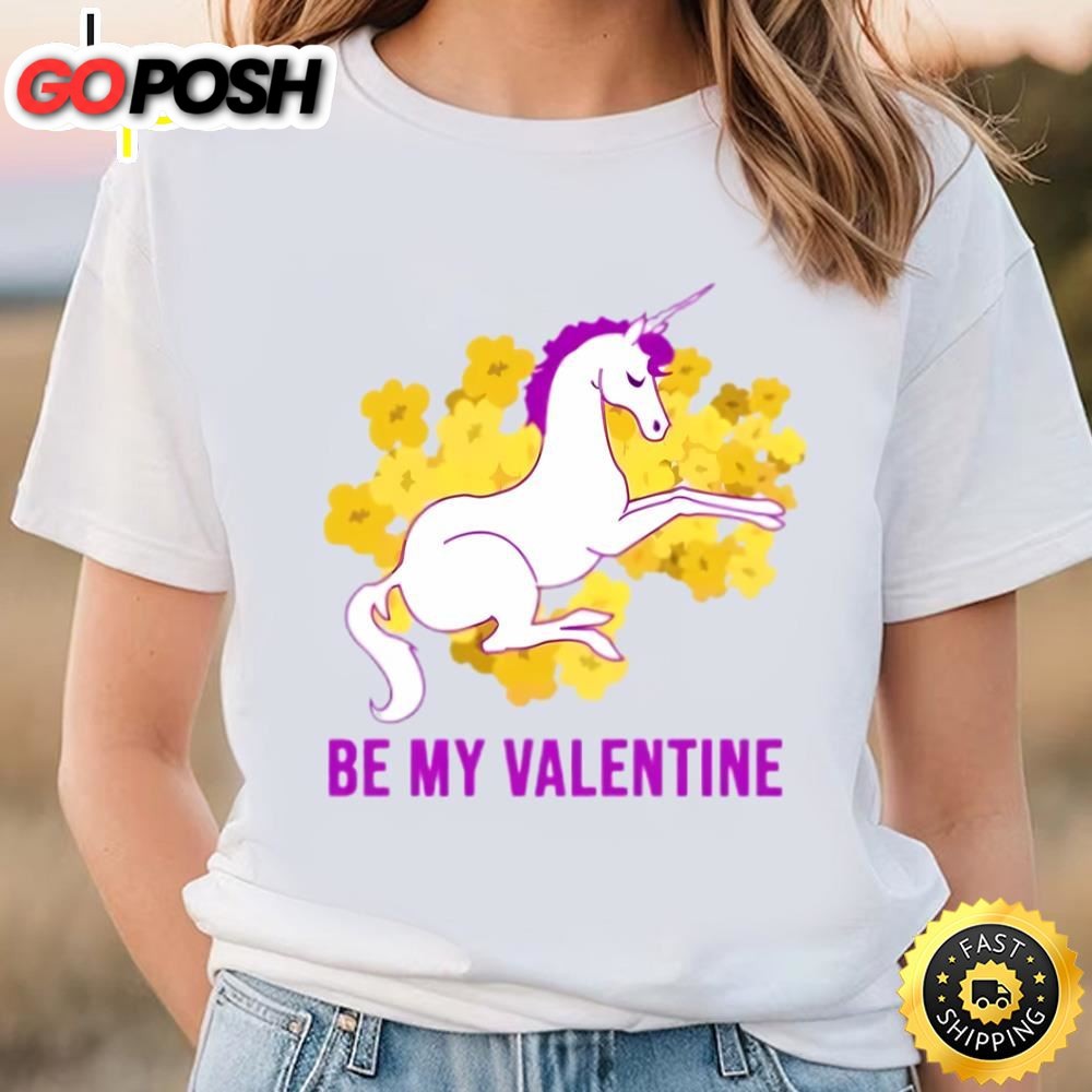 Cute Valentine Unicorn Valentines Day T-Shirt