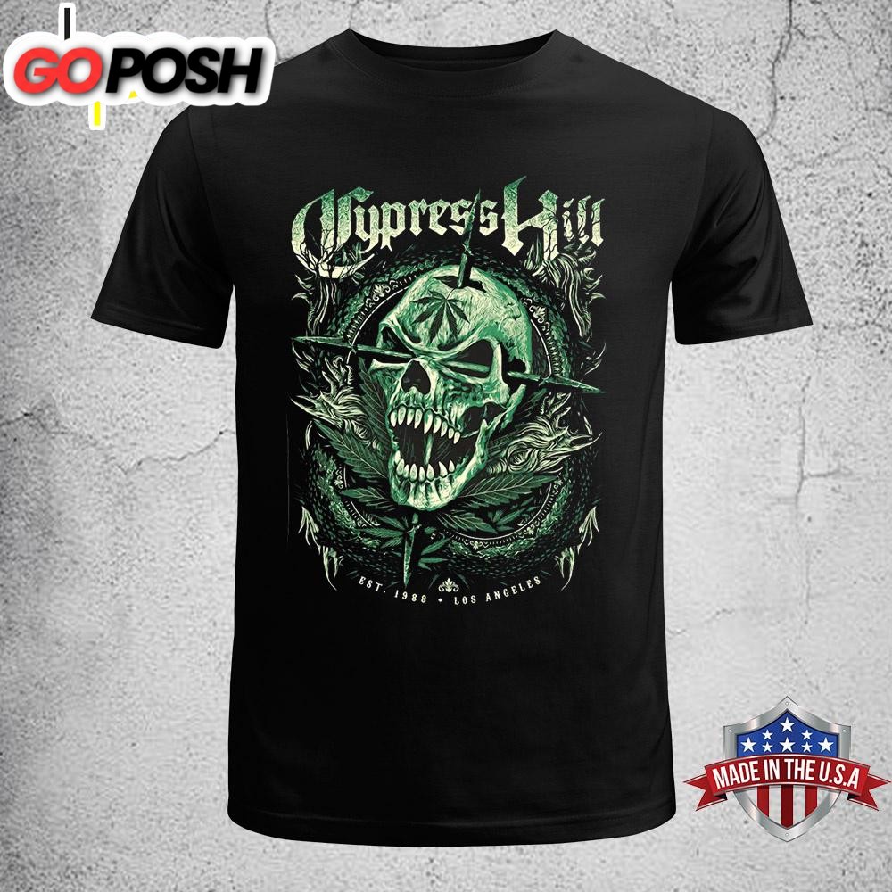 Cypress Hill Fangs Green Skull Unisex T-Shirt