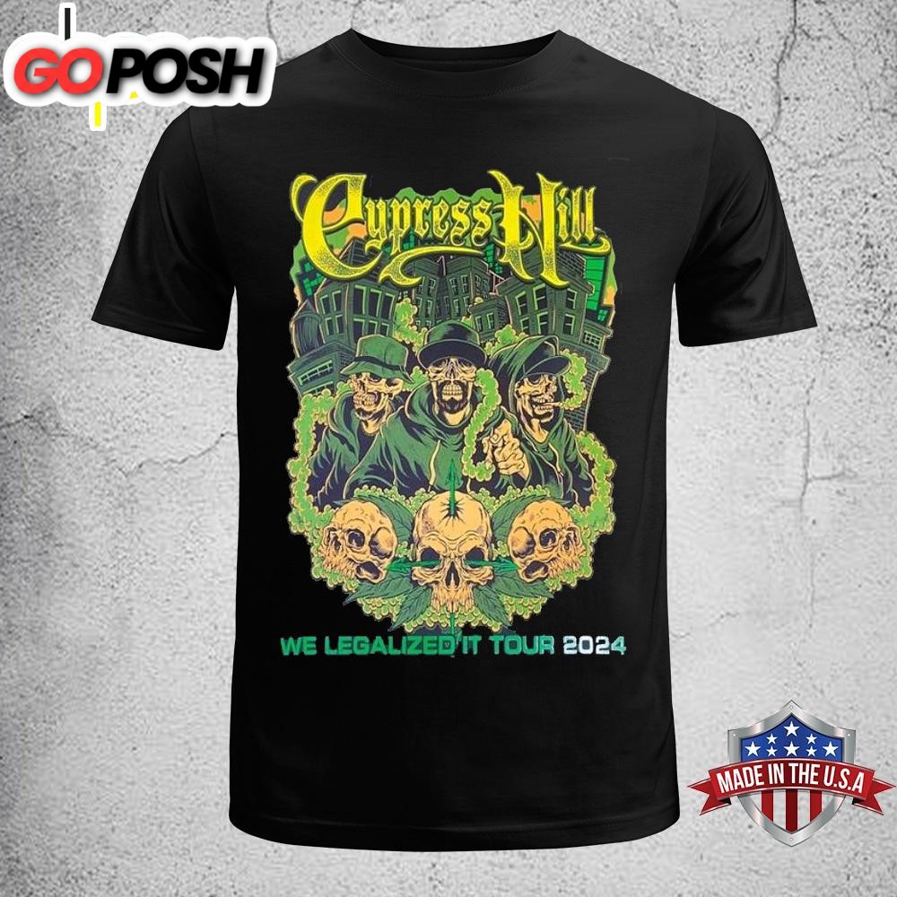 Cypress Hill Pepsi Amphitheater Flagstaff Az Legalized It Tour 2025 Unisex T-Shirt
