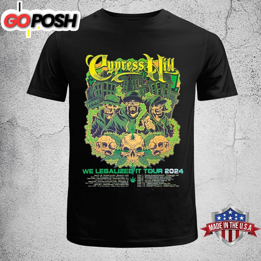 Cypress Hill We Legalized It Tour 2025 Unisex T-Shirt
