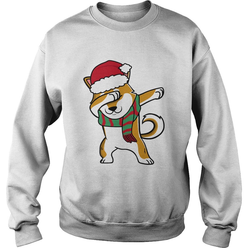 Dabbing Corgi Christmas Tee For Dog Lover shirt