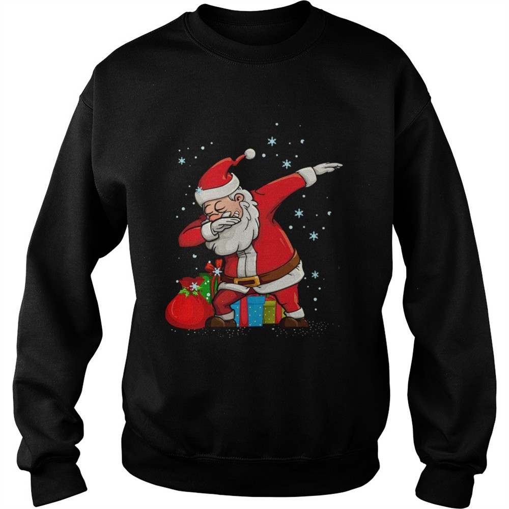 Dabbing Dancing Santa Christmas shirt