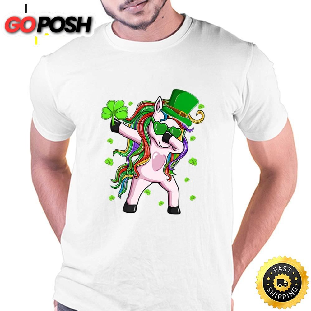 Dabbing Lepricorn Irish Unicorn St Patricks Day T-Shirt