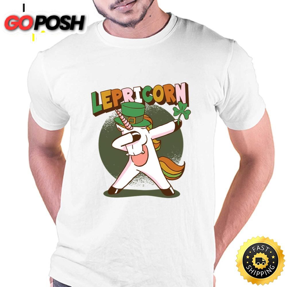 Dabbing Lepricorn Unicorn Leprechaun T-Shirt