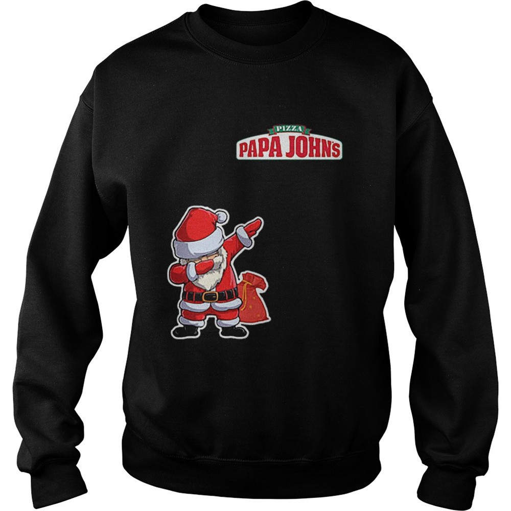 Dabbing Santa Pizza Papa Johns shirt