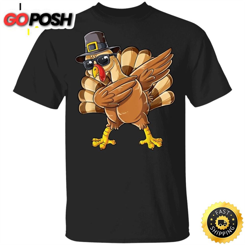 Dabbing Turkey Thanksgiving Day Gift Shirt Graphic Cool Best Gift For Boyfriends