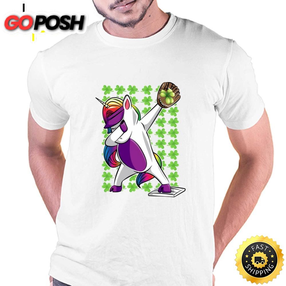 Dabbing Unicorn St Patricks Day T-shirt