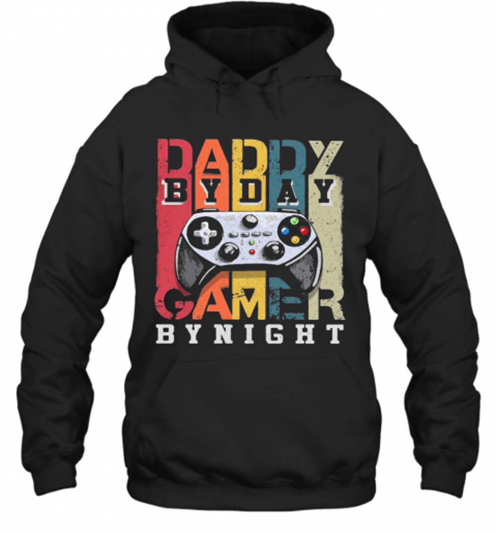 Daddy By Day By Night Gamer Vintage T-Shirt