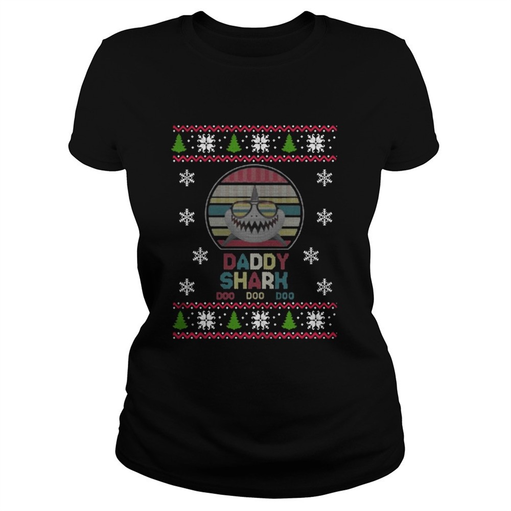 Daddy Shark Doo Doo Doo Christmas Shirt