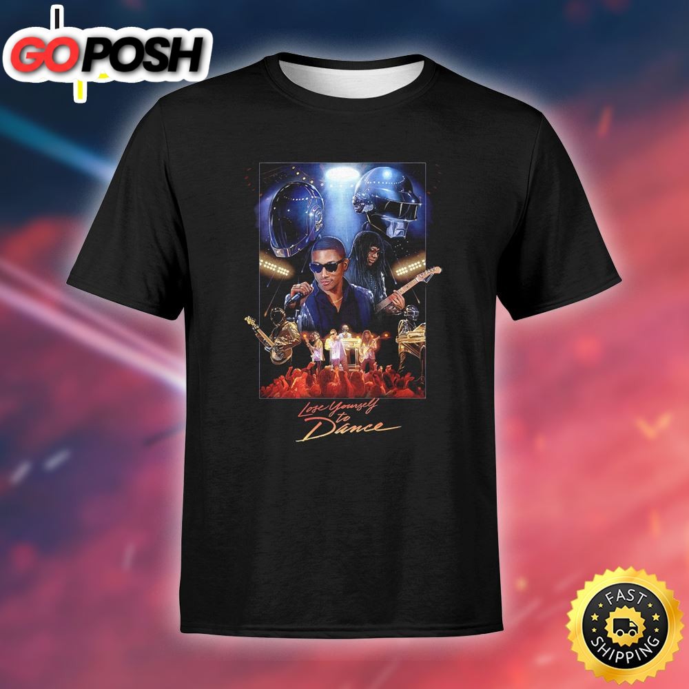 Daft Punk Lose Yourself To Dance Unisex Black T-Shirt