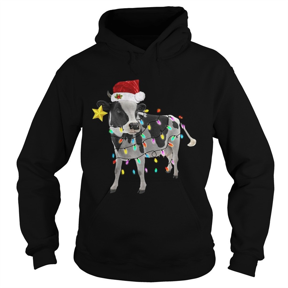 Dairy cows light Christmas shirt