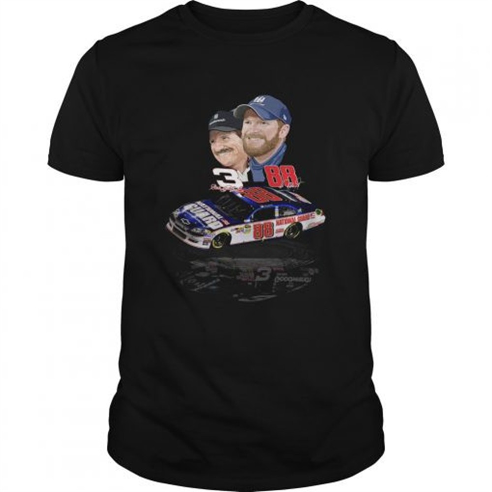 dale-earnhardt-jr-and-dale-earnhardt-sr-with-cars-shirt-5zmyih0a Dale Earnhardt Jr and Dale Earnhardt Sr with cars shirt