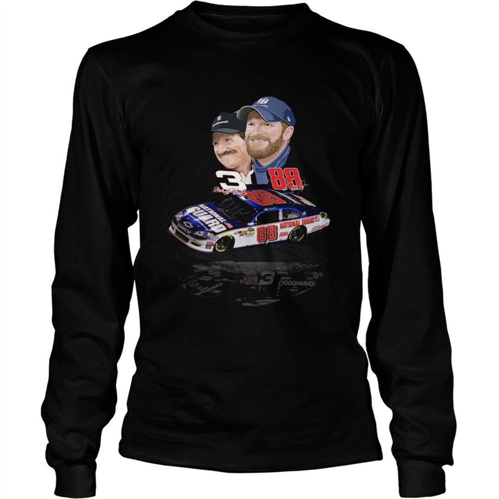 dale-earnhardt-jr-and-dale-earnhardt-sr-with-cars-shirt-5zmyih0a Dale Earnhardt Jr and Dale Earnhardt Sr with cars shirt