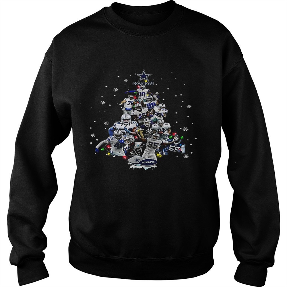 Dallas Cowboys all player Christmas Tree shirt