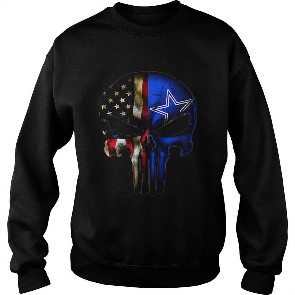 Dallas Cowboys And American Flag Veteran Skull shirt