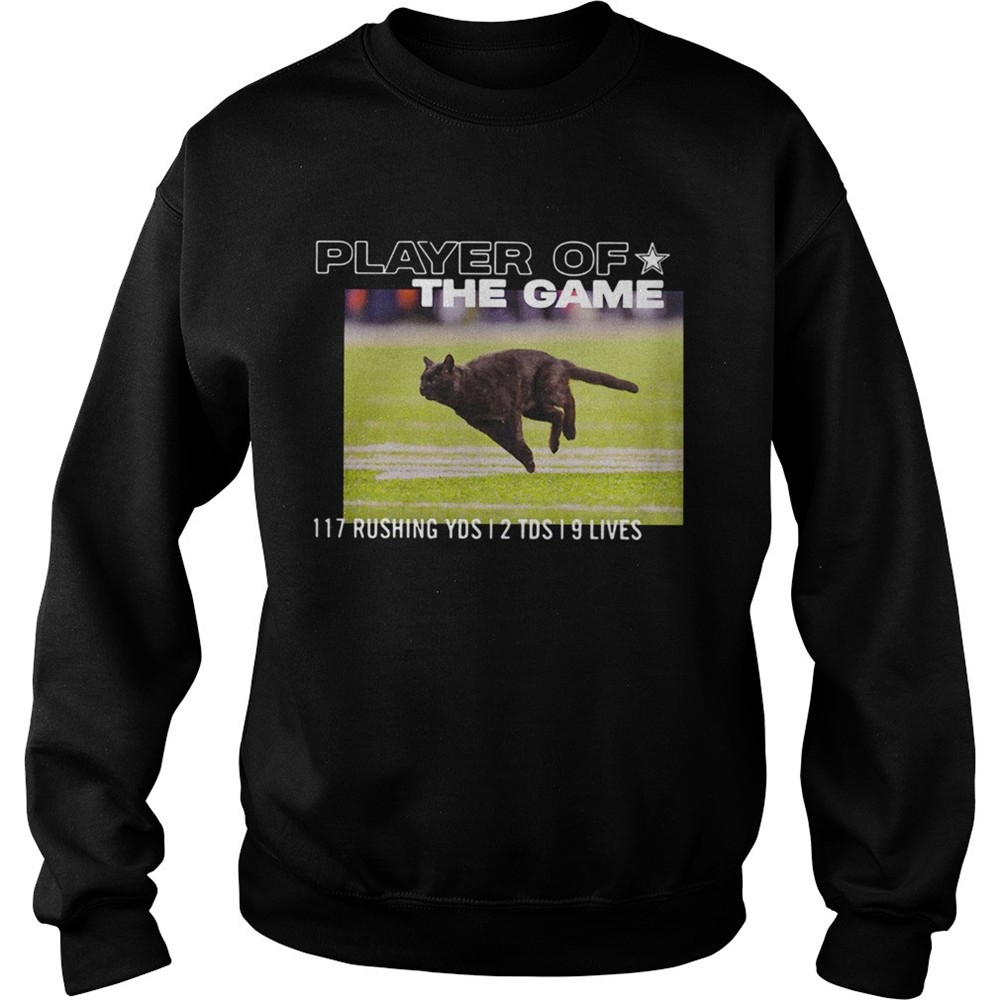 Dallas Cowboys Black Cat Player Of The Game 117 Rushing YSD 2 TDS 9 Lives shirt
