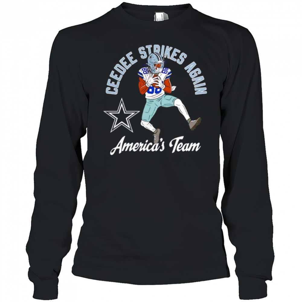 dallas-cowboys-ceedee-strikes-again-americas-team-shirt-gwj8u8ap Dallas Cowboys CeeDee Strikes Again Americas Team shirt