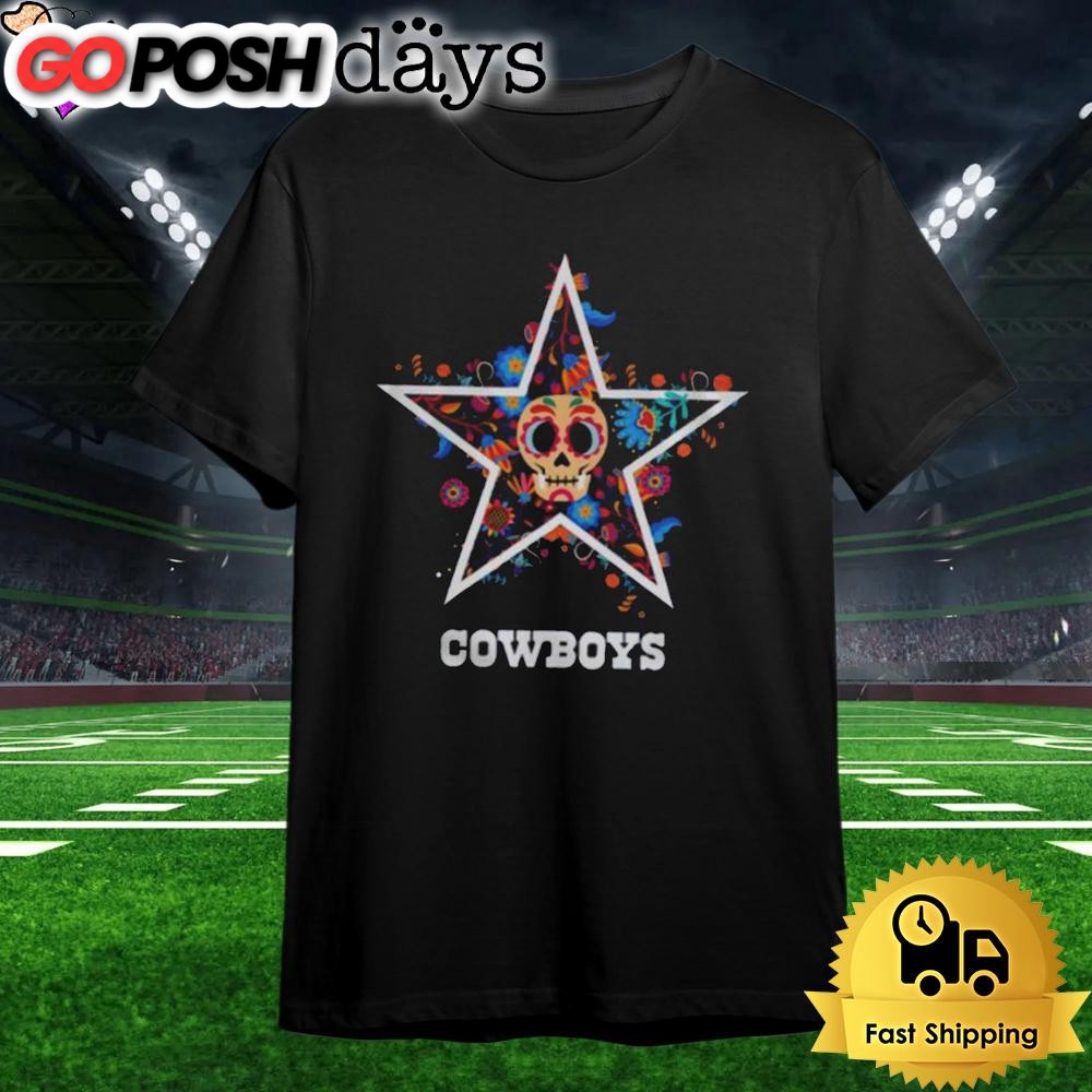 Dallas Cowboys Dia De Los Muertos T Shirt