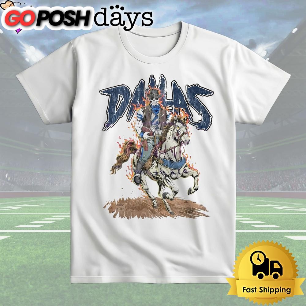 Dallas Cowboys Football Skeleton Cowboy T Shirt
