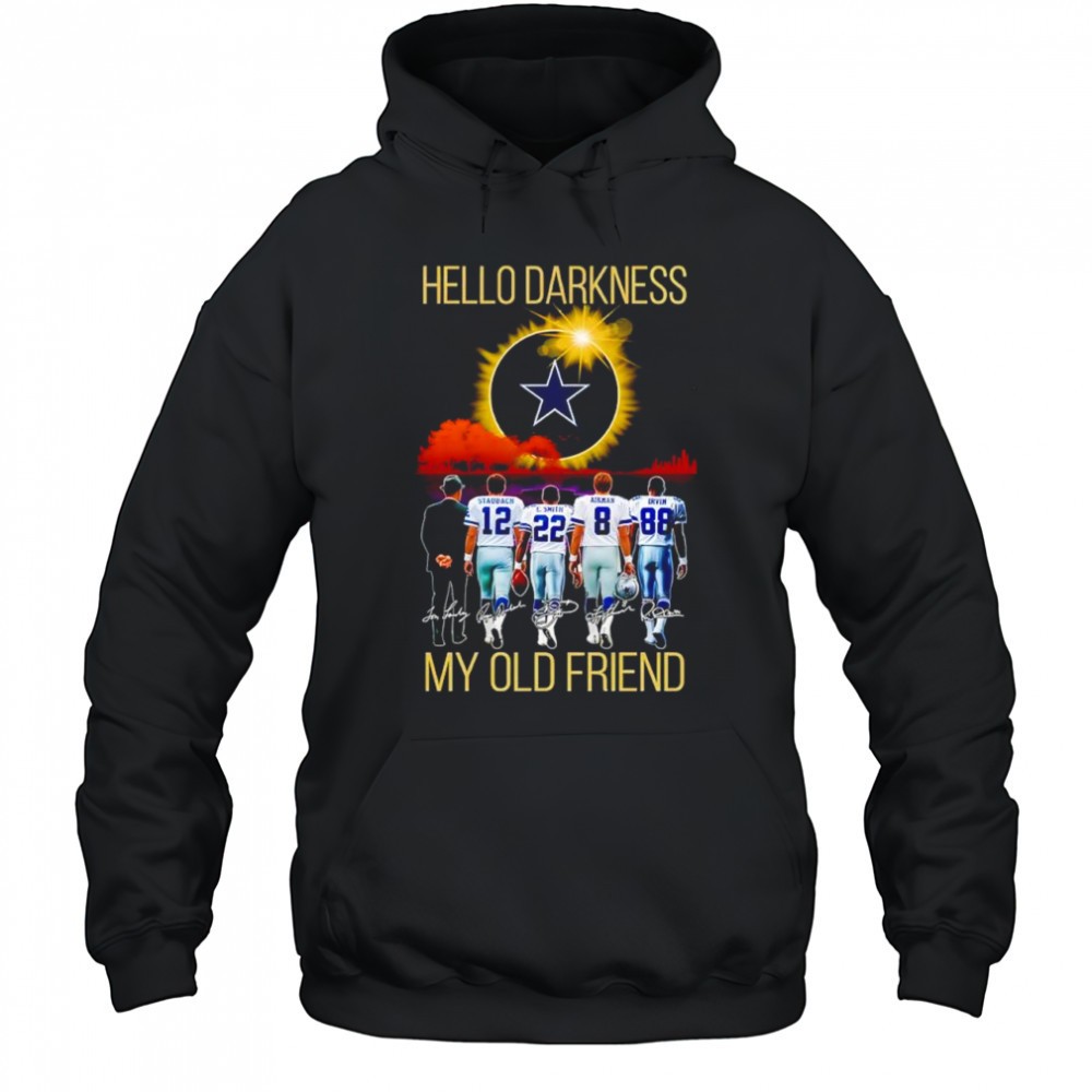 Dallas Cowboys Hello Darkness my old friend signatures shirt