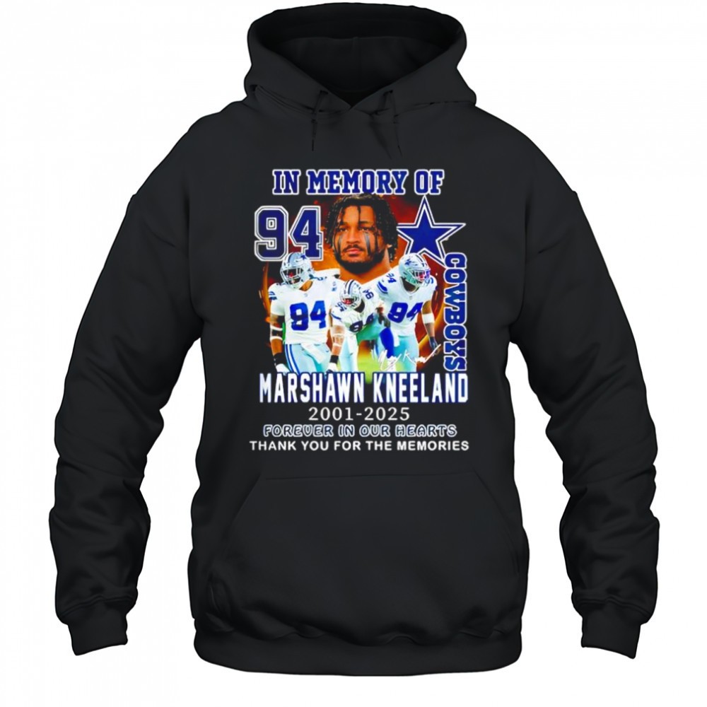 Dallas Cowboys In Memory Of Marshawn Kneeland Memories 2025 shirt