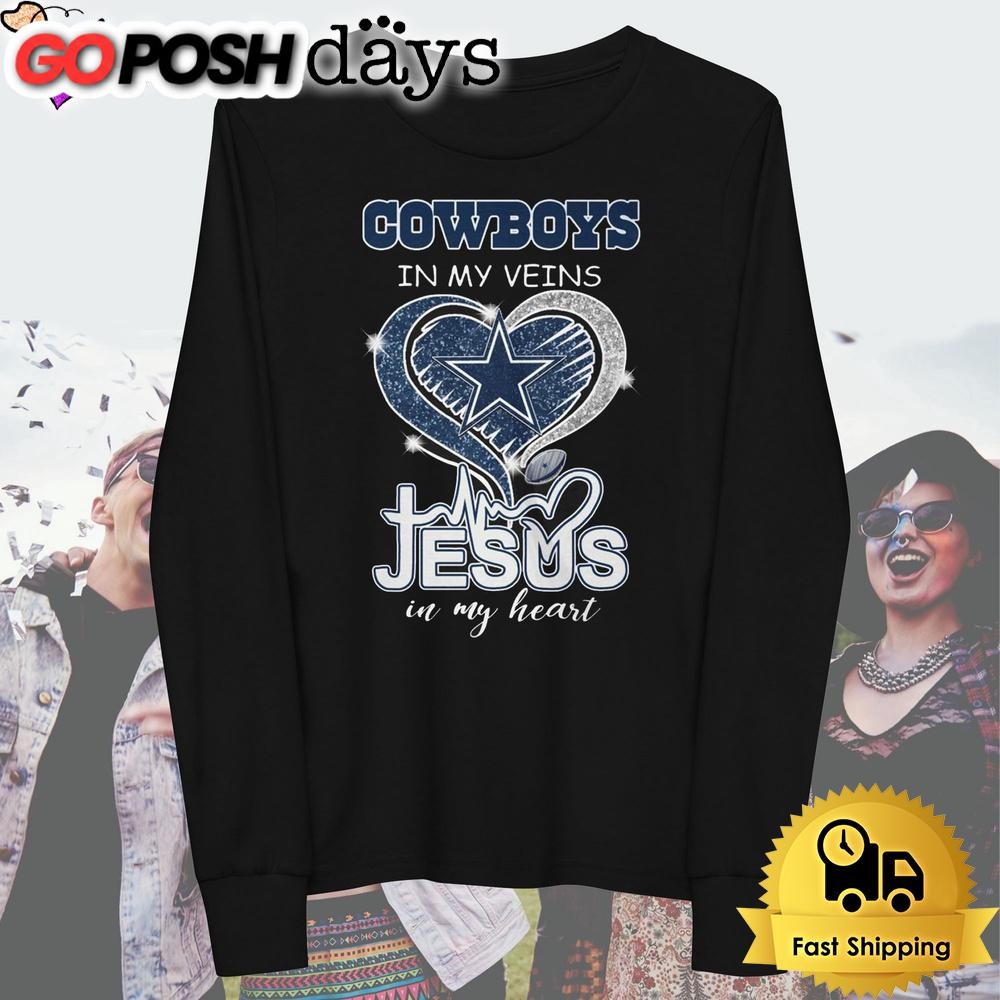 dallas-cowboys-in-my-veins-jesus-in-my-heart-t-shirt-u2pvu0ip Dallas Cowboys in My Veins Jesus In My Heart T Shirt
