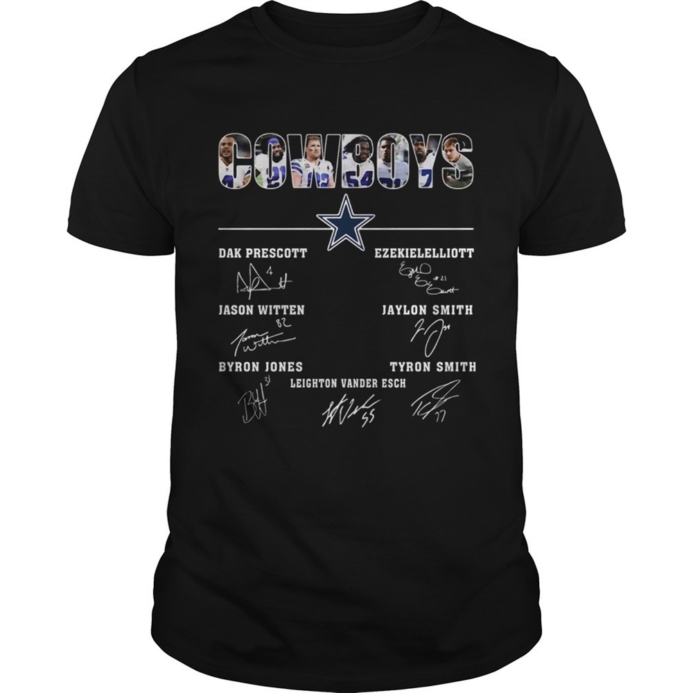 dallas-cowboys-jason-witten-dak-prescott-ezekiel-elliott-byron-jones-tyron-smith-4uwfu129 Dallas Cowboys Jason Witten Dak Prescott Ezekiel Elliott Byron Jones Tyron Smith Signatures shirt