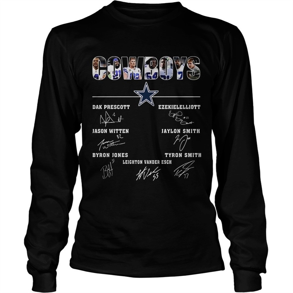 dallas-cowboys-jason-witten-dak-prescott-ezekiel-elliott-byron-jones-tyron-smith-4uwfu129 Dallas Cowboys Jason Witten Dak Prescott Ezekiel Elliott Byron Jones Tyron Smith Signatures shirt