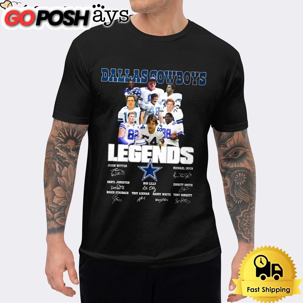 Dallas Cowboys Legendary History Signature Unisex T-Shirt