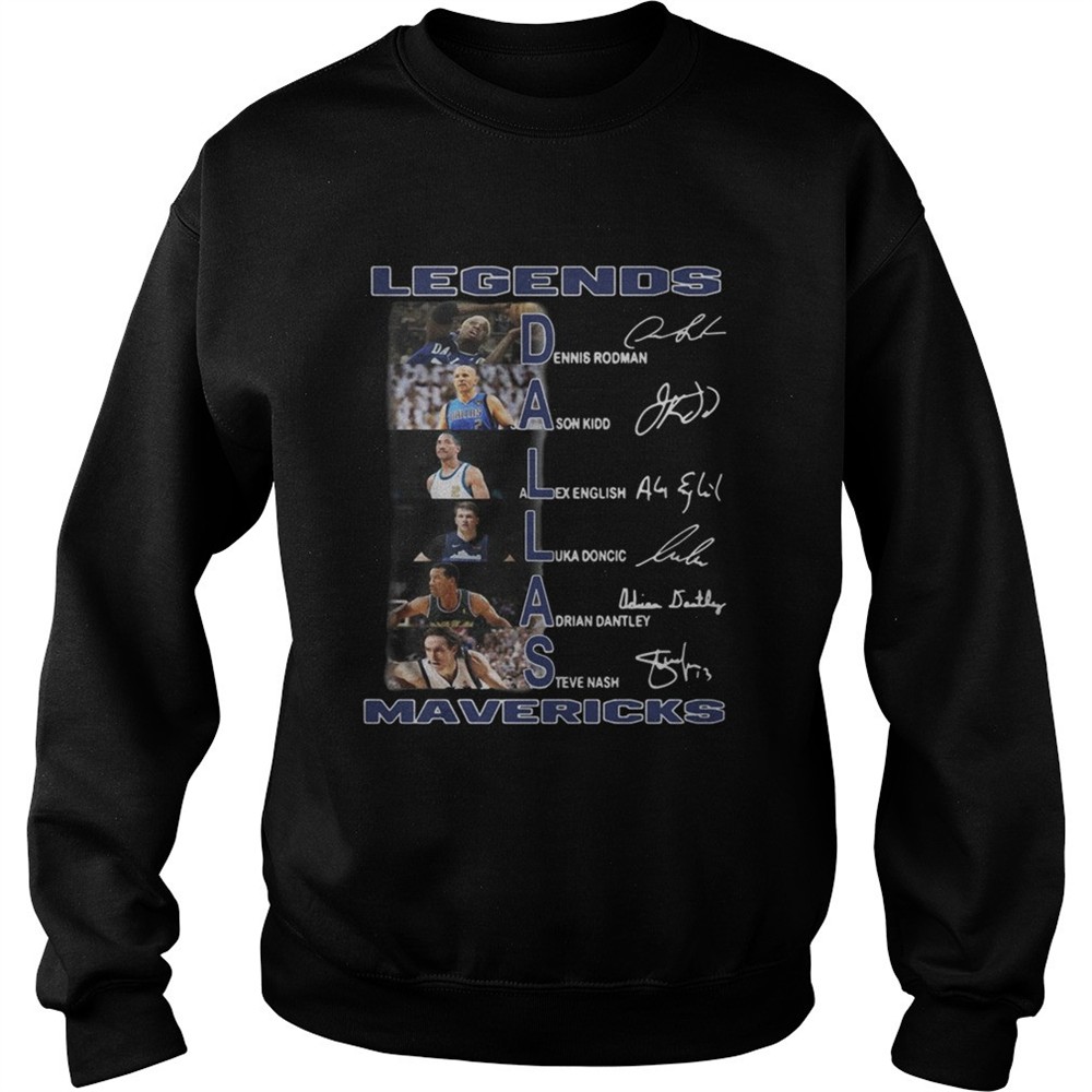 Dallas Cowboys Legends Mavericks Players Signatures shirt