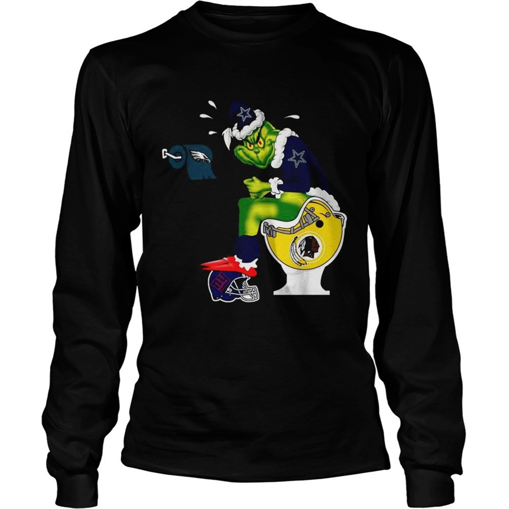 dallas-cowboys-santa-grinch-toilet-shirt-lzyn1jpl Dallas Cowboys Santa Grinch toilet shirt