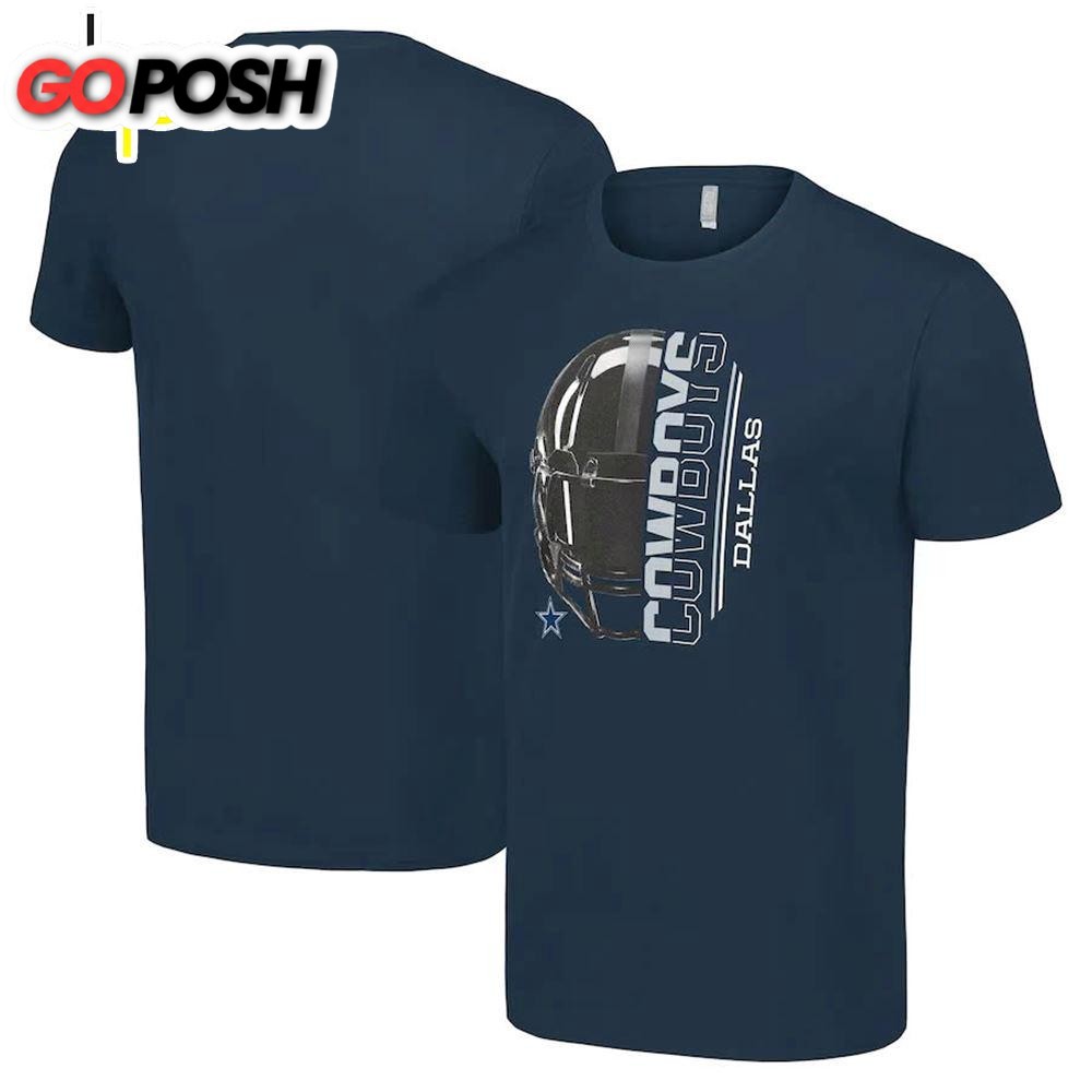 Dallas Cowboys Starter Half Helmet Logo Shirt