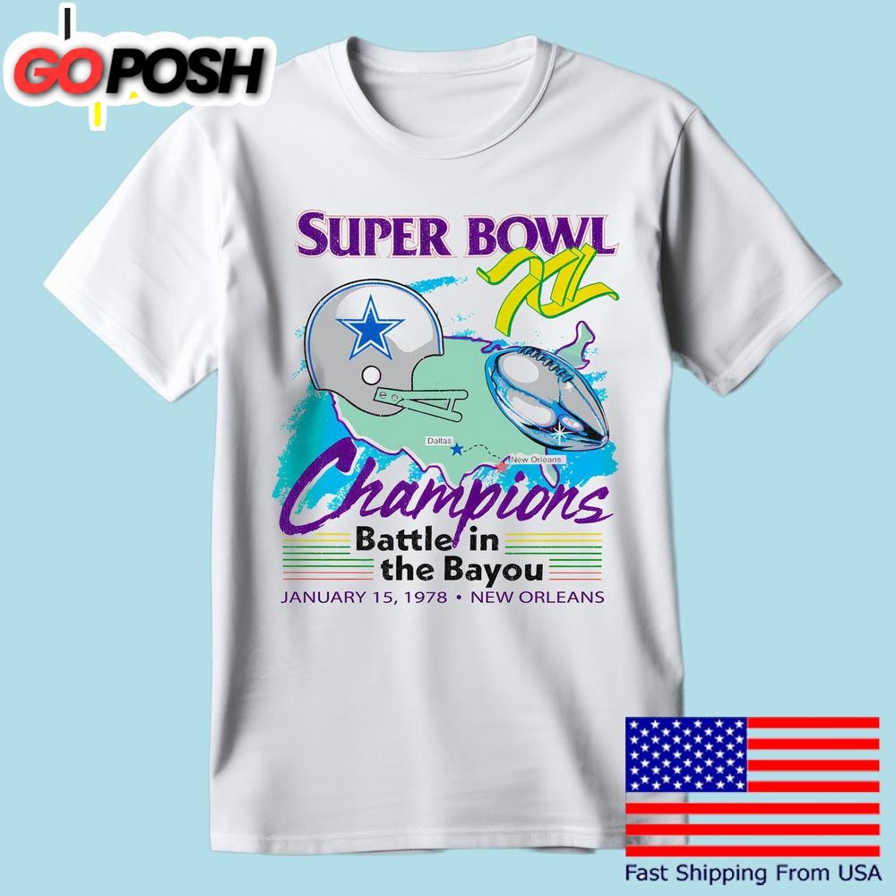 Dallas Cowboys Super Bowl Champions 1975 New Orleans T Shirt