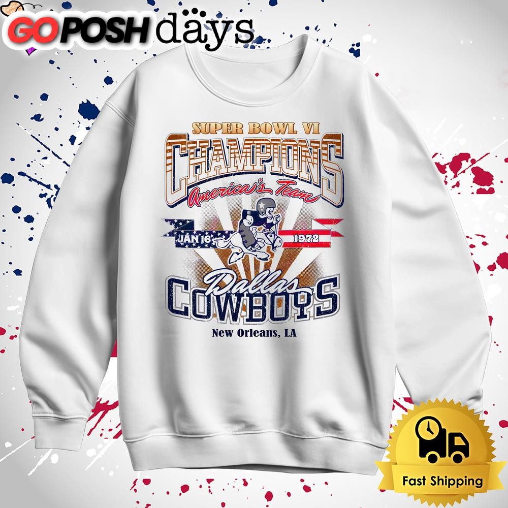 dallas-cowboys-super-bowl-vi-champions-t-shirt-w14xrrro Dallas Cowboys Super Bowl Vi Champions T Shirt