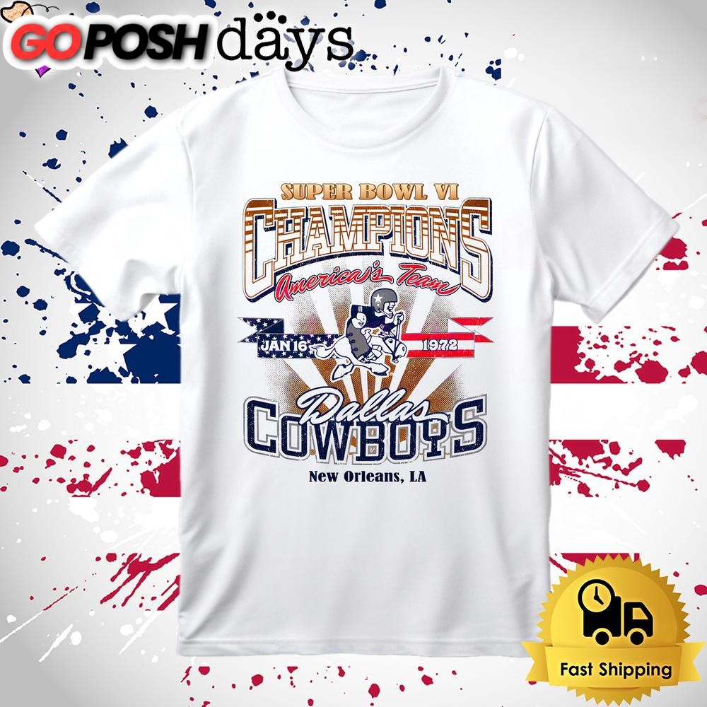 Dallas Cowboys Super Bowl Vi Champions T Shirt