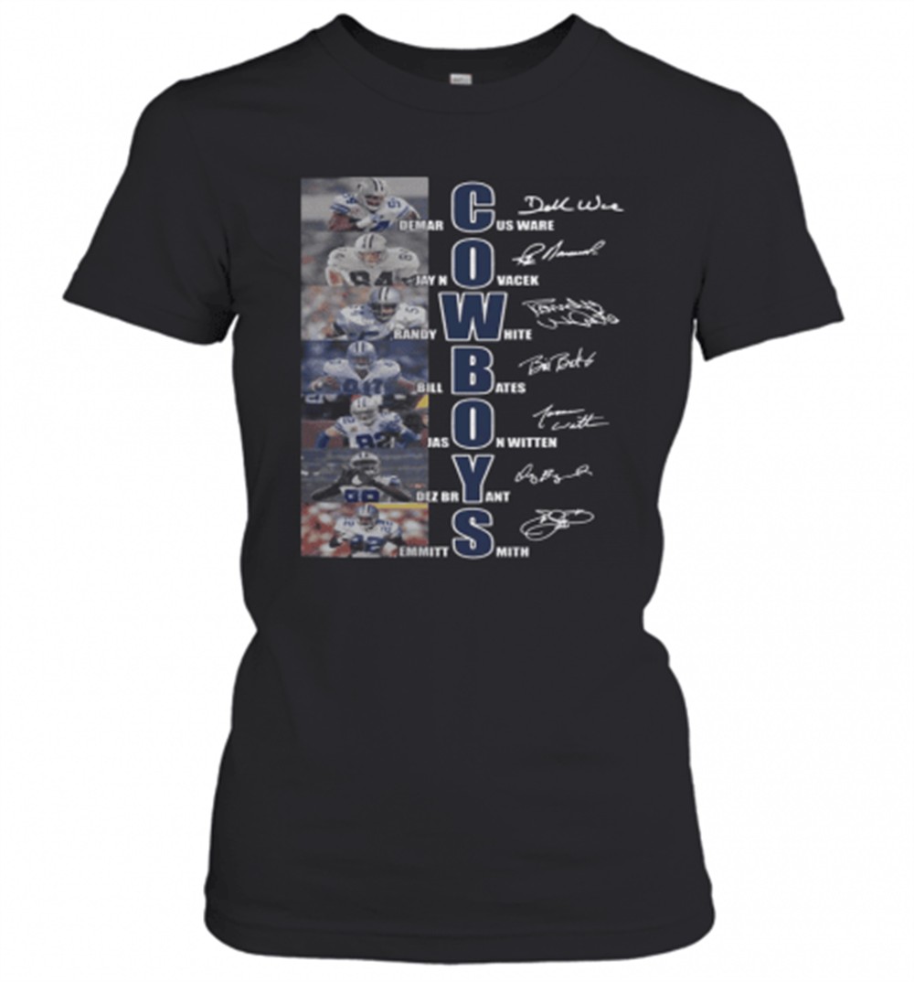 dallas-cowboys-team-players-demarcus-ware-jay-novacek-signatures-t-shirt-b4aijgva Dallas Cowboys Team Players Demarcus Ware Jay Novacek Signatures T-Shirt