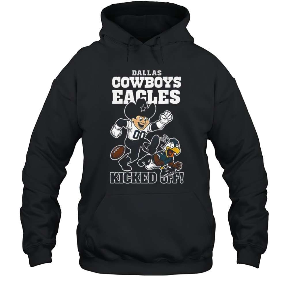 Dallas Cowboys vs Philadelphia Eagles kickoff game winners mascot shirt