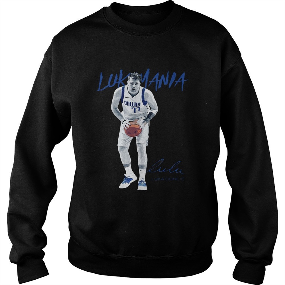 Dallas Mavericks 77 Luka Doncic Mania Signature shirt