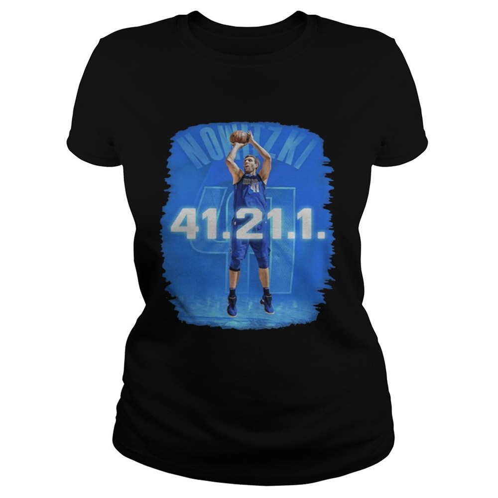 Dallas Mavericks Dirk Nowitzki 41 21 1 tshirt