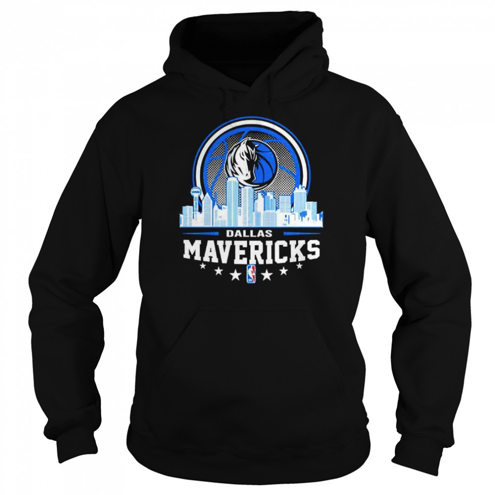 Dallas Mavericks NBA City Skyline Shirt