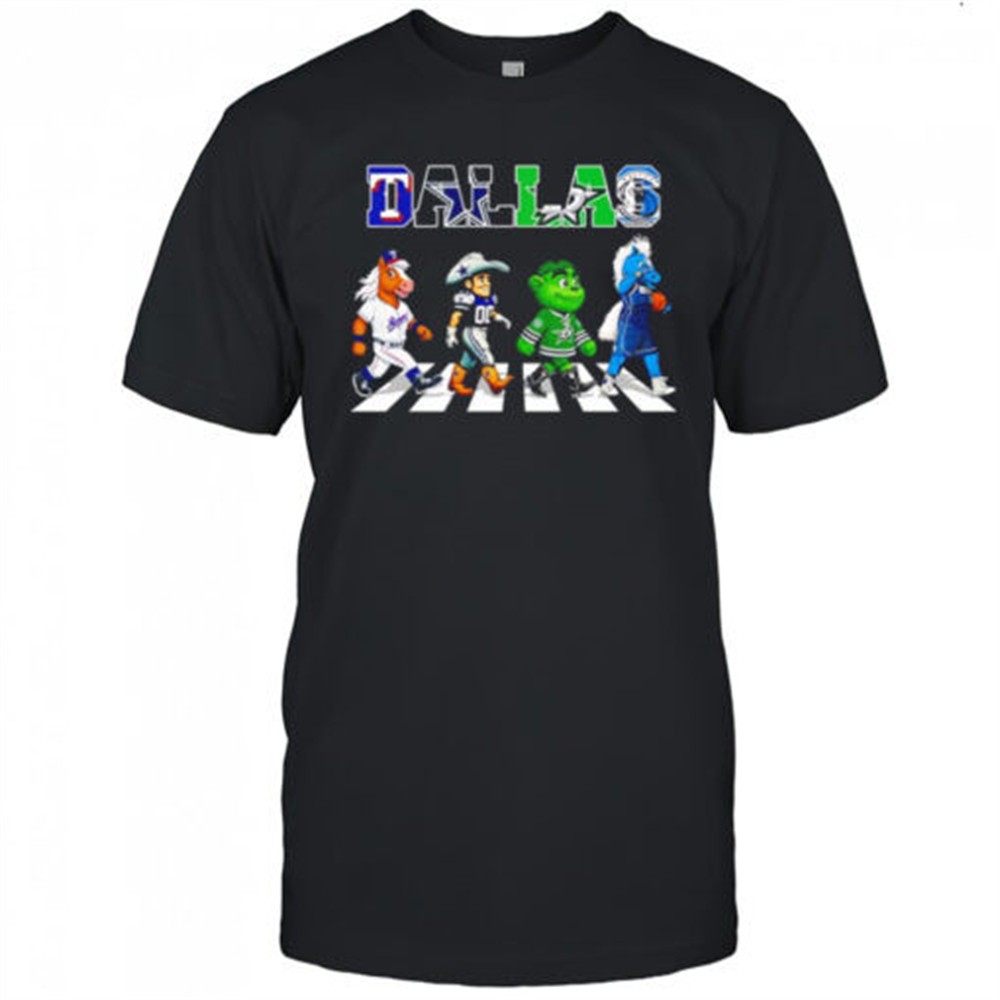 dallas-sports-abbey-road-mascot-shirt-k2dlewu4 Dallas sports Abbey Road mascot shirt