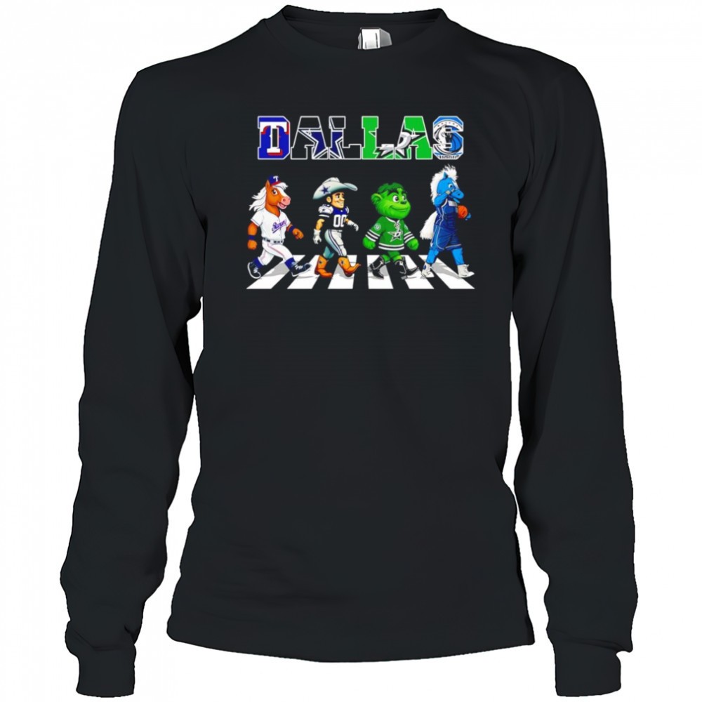 dallas-sports-abbey-road-mascot-shirt-k2dlewu4 Dallas sports Abbey Road mascot shirt
