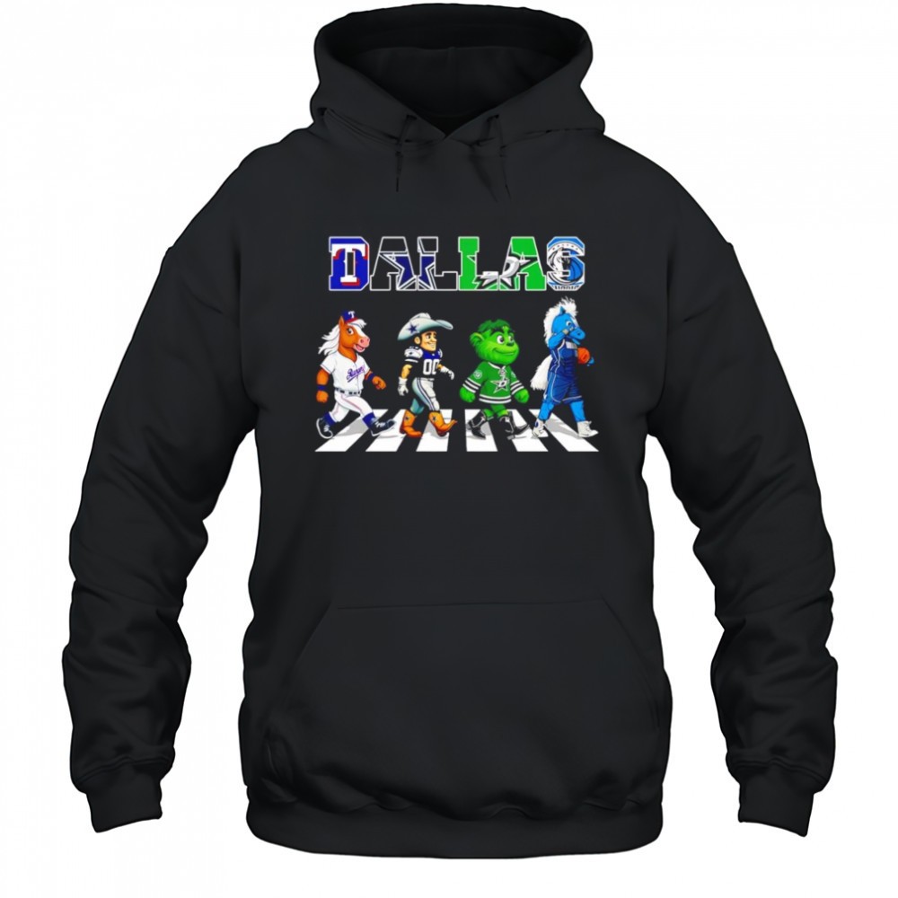 Dallas sports Abbey Road mascot shirt