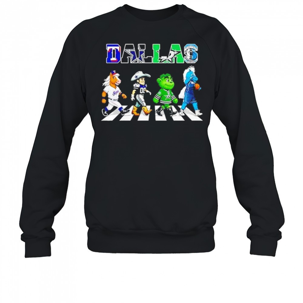 dallas-sports-team-logo-mascot-abbey-road-2025-shirt-aulh2i3o Dallas Sports Team Logo Mascot Abbey Road 2025 Shirt