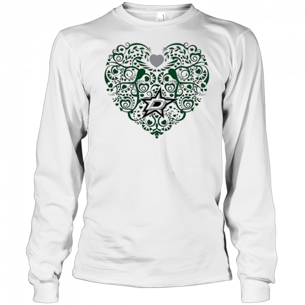 dallas-stars-floral-pattern-heart-logo-shirt-x3sqdrxz Dallas Stars Floral Pattern Heart logo shirt