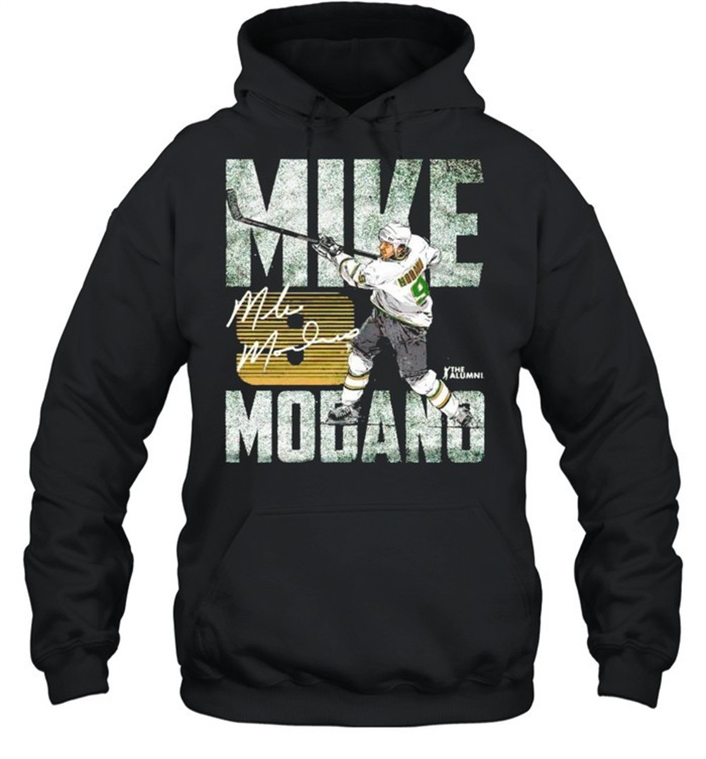 Dallas Stars Mike Modano #9 hit the ball shirt