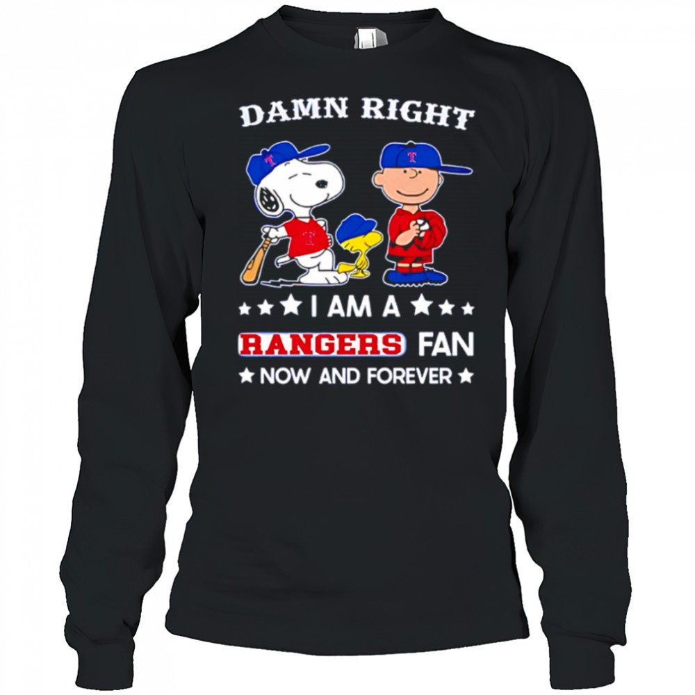 damn-right-i-am-a-rangers-fan-now-and-forever-snoopy-and-charlie-brown-shirt-b90ew4i0 Damn Right I Am A Rangers Fan Now and Forever Snoopy and Charlie Brown shirt