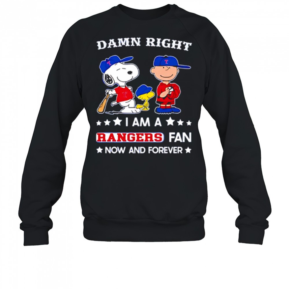 damn-right-i-am-a-rangers-fan-now-and-forever-snoopy-and-charlie-brown-shirt-b90ew4i0 Damn Right I Am A Rangers Fan Now and Forever Snoopy and Charlie Brown shirt